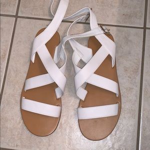 Forever 21 white sandals